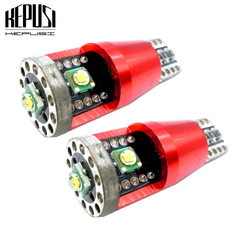 2x T10 светодиодный Canbus W5W 921 Автомобильный светодиодный светильник Cree чип просвет led DRL номер обратный парковочные лампы, внутреннее освещение лампы 12V 24V Белый