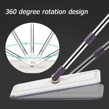 

Wipe Cleaners for Wash Wringing Spin Flat Squeeze Mop with Bucket Cleaning Floor Mopper Magic Lazy Self Hand-Free Home Cleaning