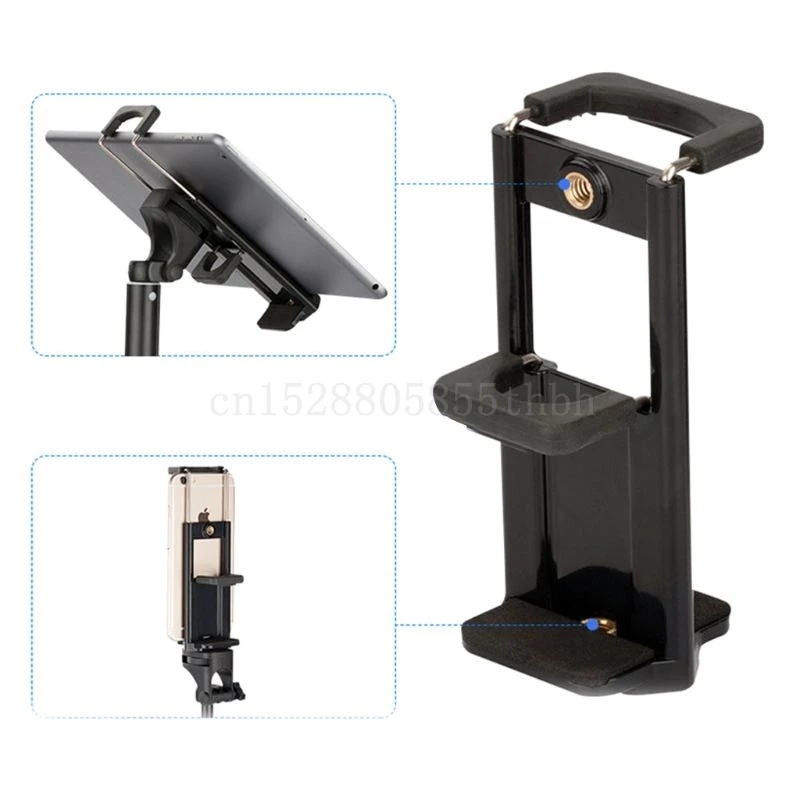 Phone Tripod Flexible Phone Tripod Phone Tripod Mount Phone Clip Mount Phone Clip Bracket Phone Holder Clamp 2In1 Tripod Mount Phone Tablet Holder Clip