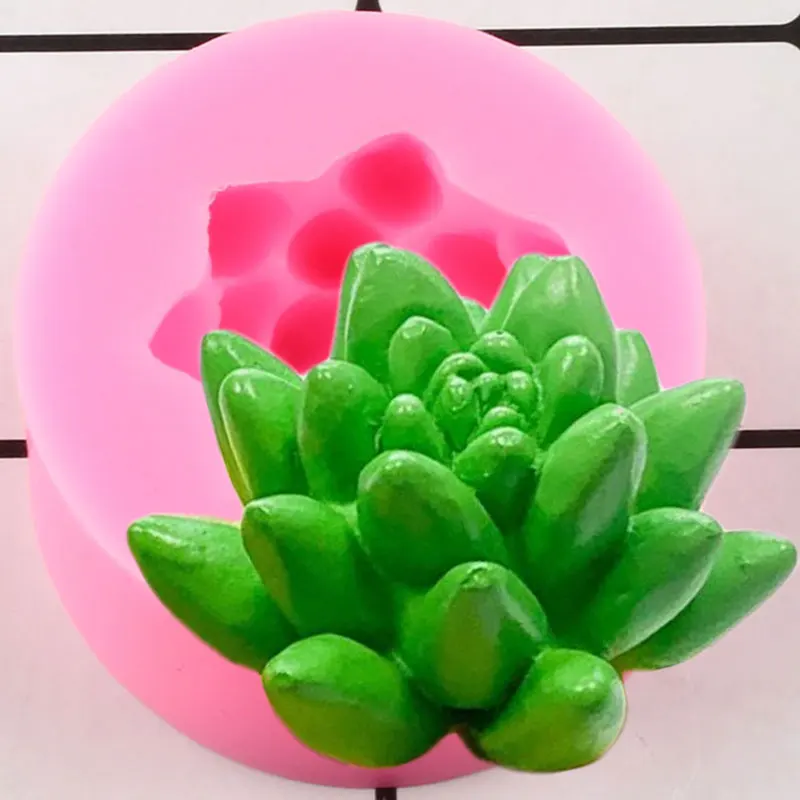 

Succulent Plants Silicone Molds Cactus Fondant Cake Decorating Tools Craft Soap Resin Candle Mold Candy Chocolate Gumpaste Mould