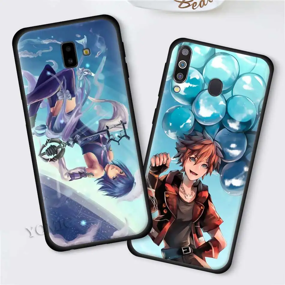 Аниме «Kingdom Hearts» темно-чехол для samsung Galaxy J8 J6 J4 A6 A7 A8 A9 плюс M10 M20 M30 S M40 силиконовый чехол для телефона с изображением на задней панели Чехол