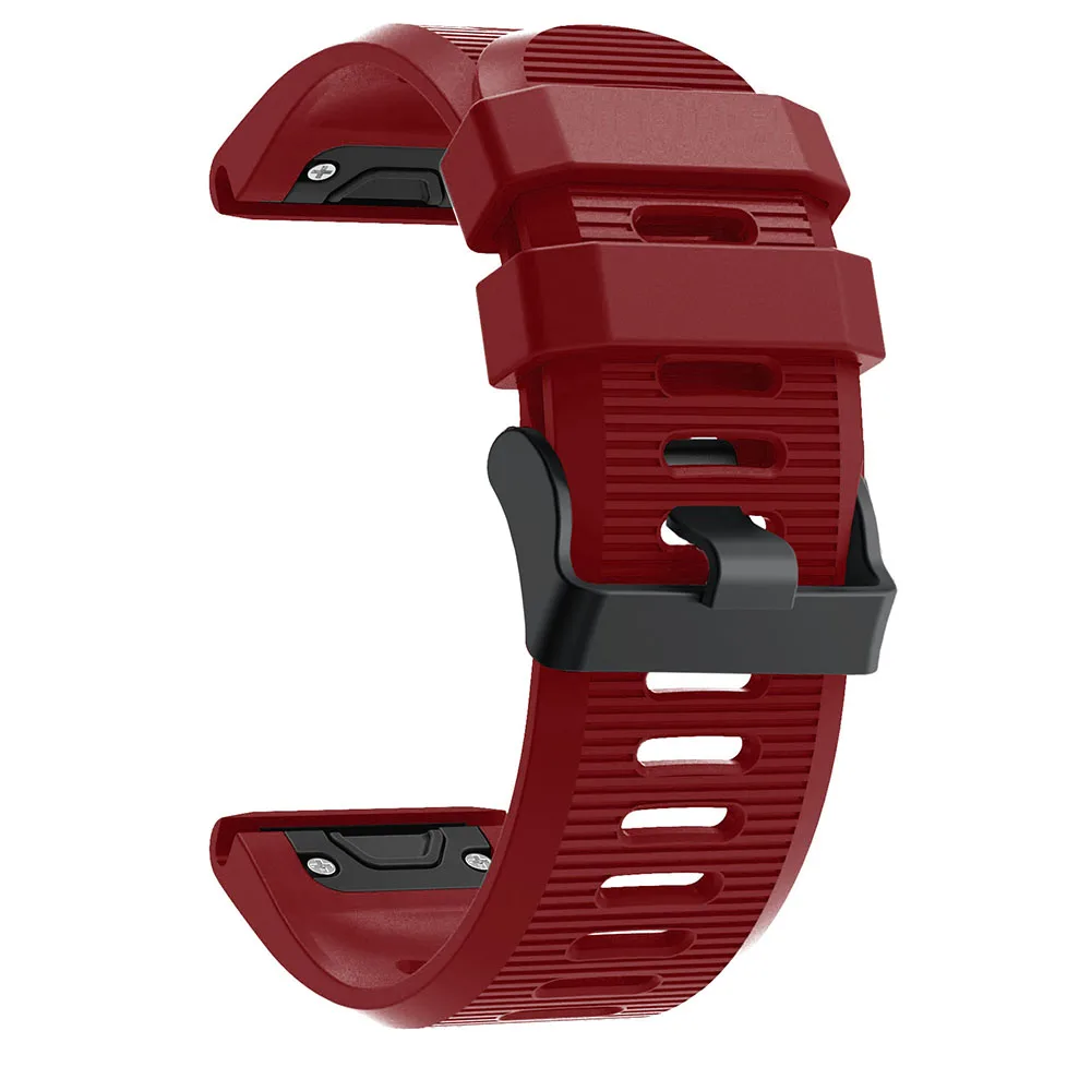 BEHUA спортивный силиконовый быстросъемный ремешок для Garmin Fenix 5X Fenix 3 Fenix 3 HR замена Easyfit браслет ремешок - Цвет ремешка: Красный