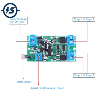 

DC 5V 2CH Delay Relay Module Automatic Delay Switch Driver Module For Alternate Flashing Lamp