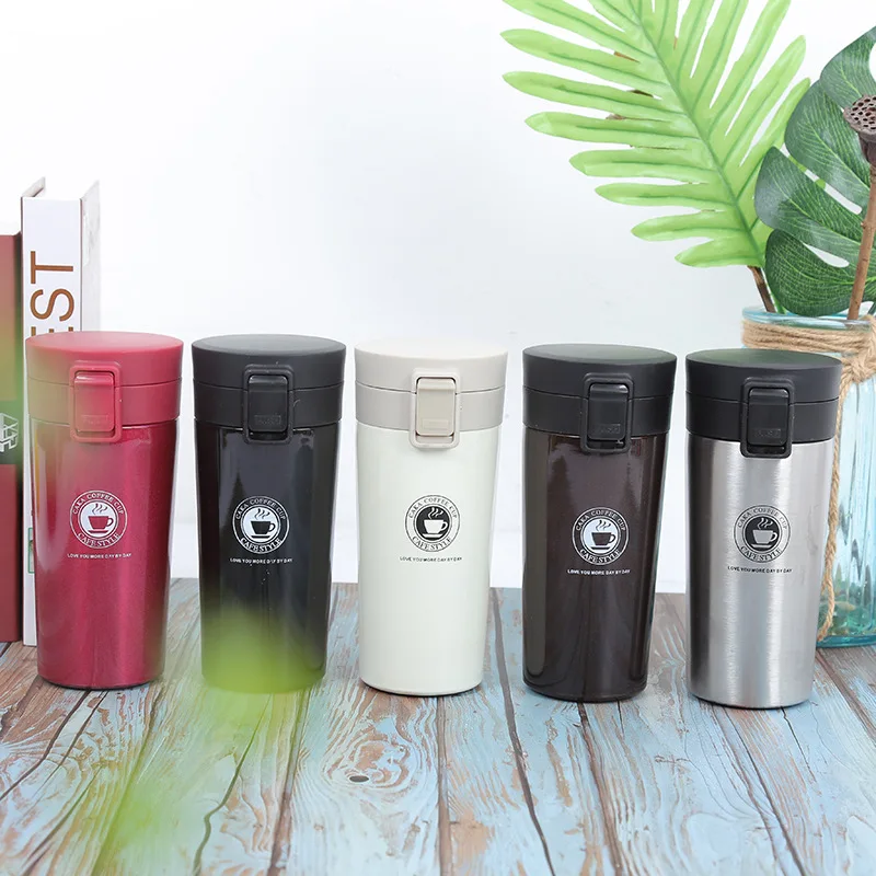 

Metal Insulated Stainless Steel Bottle Students Portable Tea Cup Large Capacity Car Mounted Tea Coffee Cup