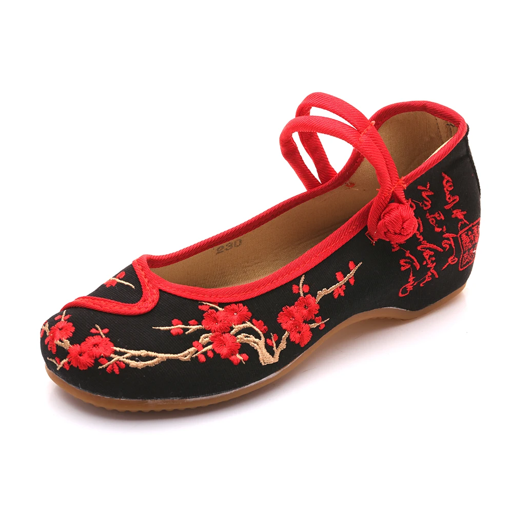 Женские винтажные балетки из хлопчатобумажной ткани с вышивкой|flats for women|ballet