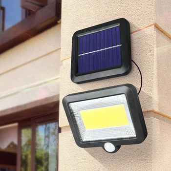 

COB 120LED Solar Lamp Outdoor Solar Lamp PIR Motion Sensor Wall Light Waterproof Solar Powered Sunlight for Garden Decoration