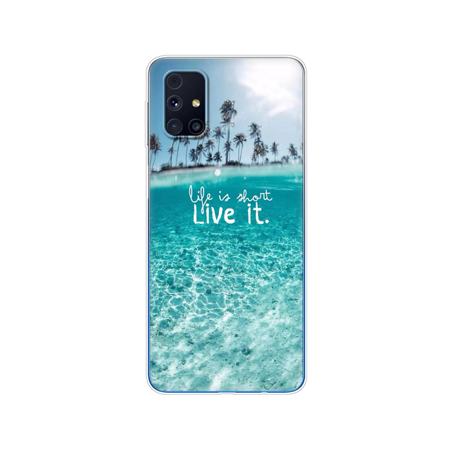 Samsung M31s Cases 6.5" Tpu Soft Silicon Back Phone Cover For Samsung Galaxy M31S GalaxyM31S M 31S m317f m317 Funda flower