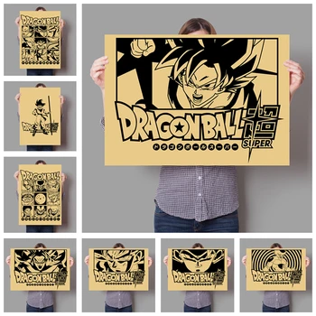 

Japanese anime movie dragon ball vintage retro Nursery Kids Room Painting HD quality posters Art Decor canvas painting K810
