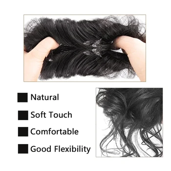 MSTN Synthetic Hair Bun Chignon Messy Curly Hair Wigs Fake Hair Pieces For Women Hairpins Black Brown Hair Extensions Hairpieces 3