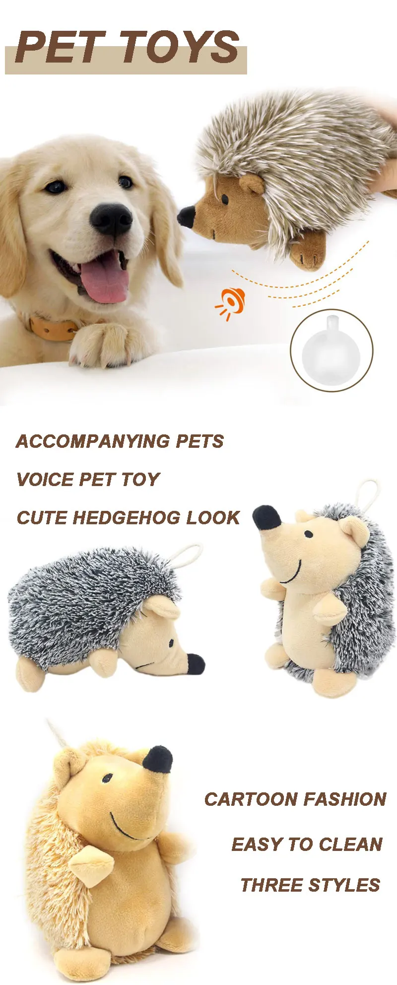 ハリネズミ 子犬のぬいぐるみ 動物のぬいぐるみ かわいい犬のおもちゃ ひも 犬のアクセサリー 小さいサイズ 直接配達 犬のおもちゃ Aliexpress