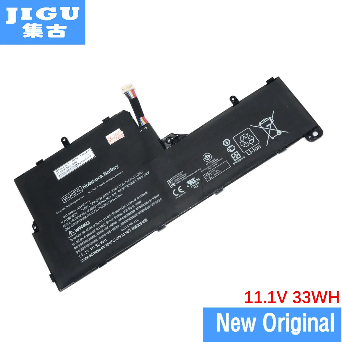 Оригинальный аккумулятор JIGU 33wh 11 1 V WO03XL для HP планшета Сплит x2 13-M 13-M010DX 725606-001 HSTNN-XXXX