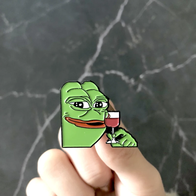 11 стилей Pepe feels bad man нагрудные булавки Sad Броши лягушка счастливая лягушка значки Pepe meme джинсовые куртки Сумки шляпы рюкзак аксессуары - Цвет: 2.5x3cm