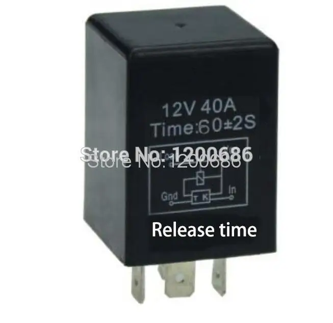 Description Picture 3 of itemNormally Off F YS020 30A 1 minutes delay off after signal reset switch on 12V Time Delay Relay 60 second delay release off relay