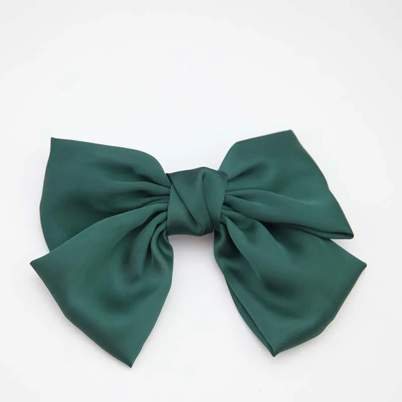 Fashion Solid Color Big Bow Hairpins Girls Lovely Popular Hair Clips For Women Hair Accessories Gift Red/Bule/Green/Black/Pink