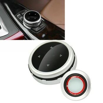 

Car ABS Multimedia Knob Cover Trim For BMW 1 2 3 5 6 7 Series X1 X3 X4 X5 X6 F10 F30 I Drive Button Accessories