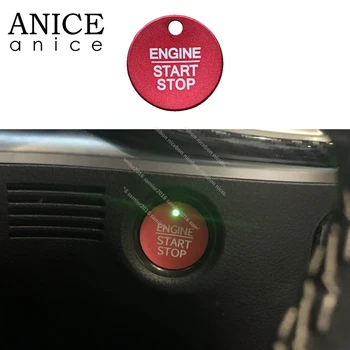 

Red Aluminum Engine Start/Stop Push Button/Ignition Device Trim Fit for Ford Mondeo Edge Expedition S-MAX Smax Fusion 2015-2021