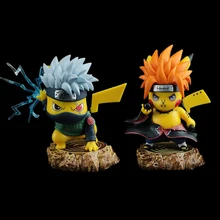 

12cm PVC Pokemon Pikachu Cosplay Kakashi Pain Anime Figure Tokyo Revengers Kawaii Room Decoration Toys For Child Christmas Gift