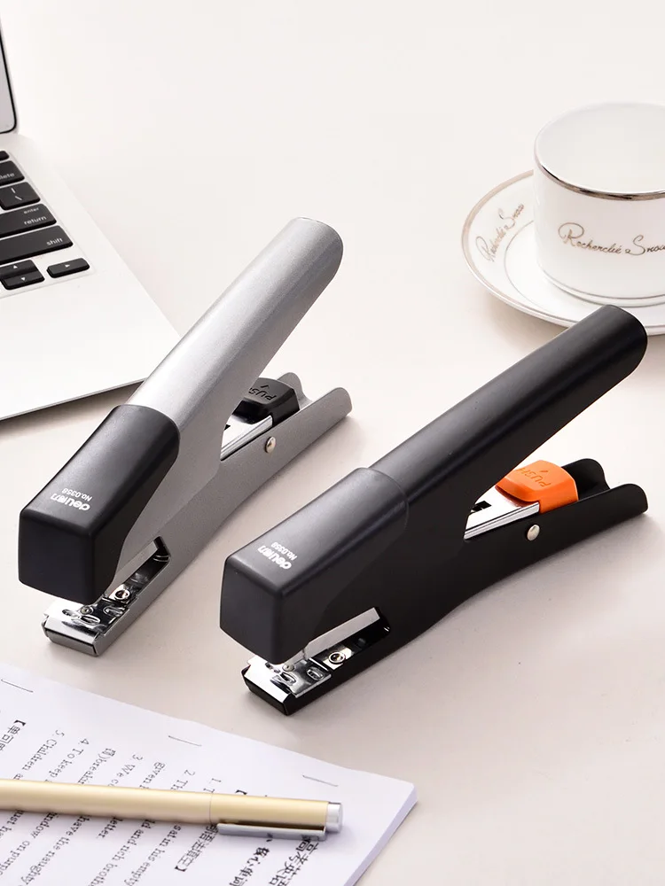 Deli 0358 Effortless Type Hand-Held Stapler 12 Universal Convention Stapler Multi-functional Binding Stapler