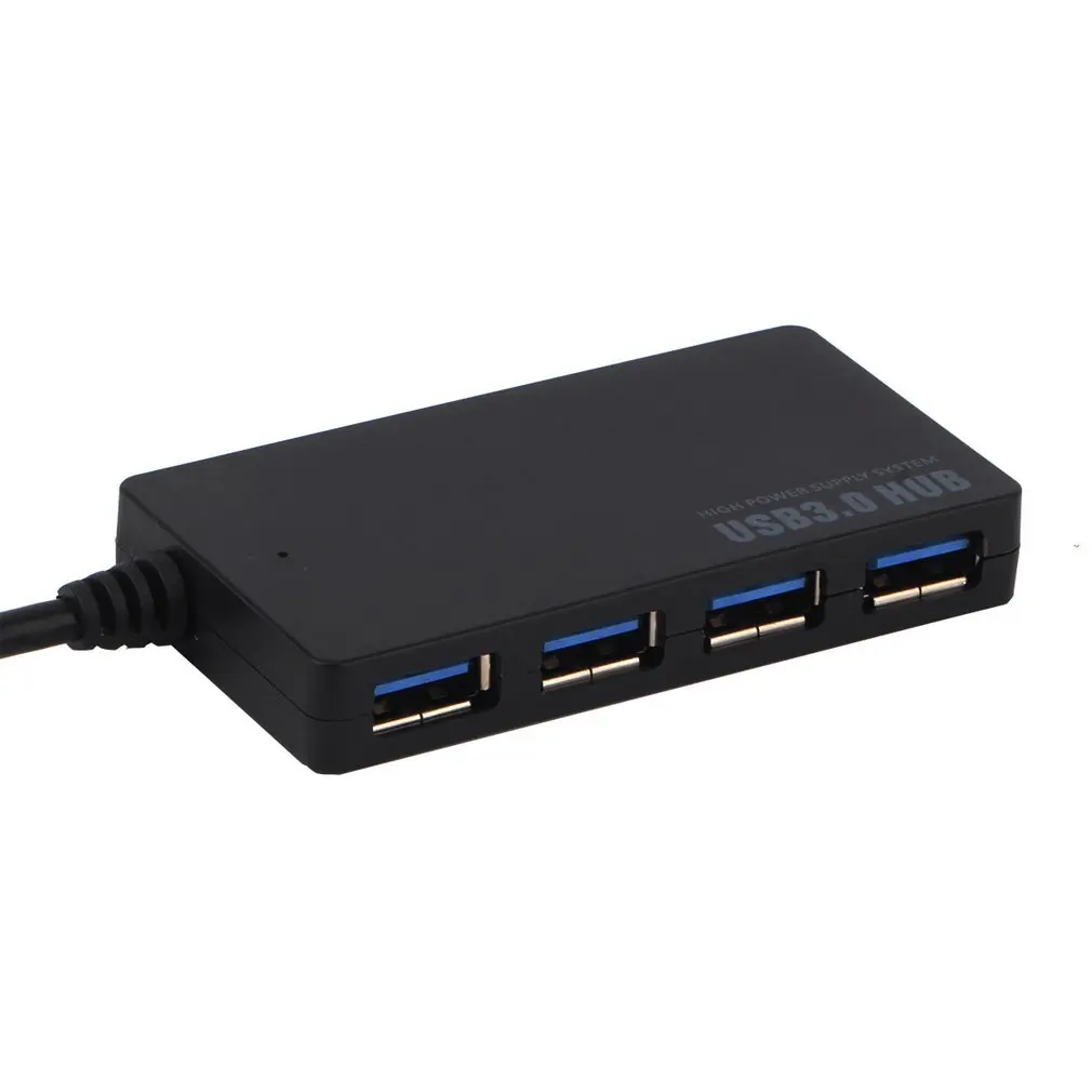 Usb 3,0 концентратор 4-Порты и разъёмы SuperSpeed компактный концентратор адаптер USB хаб для портативных ПК Mac Тетрадь для рабочего стола