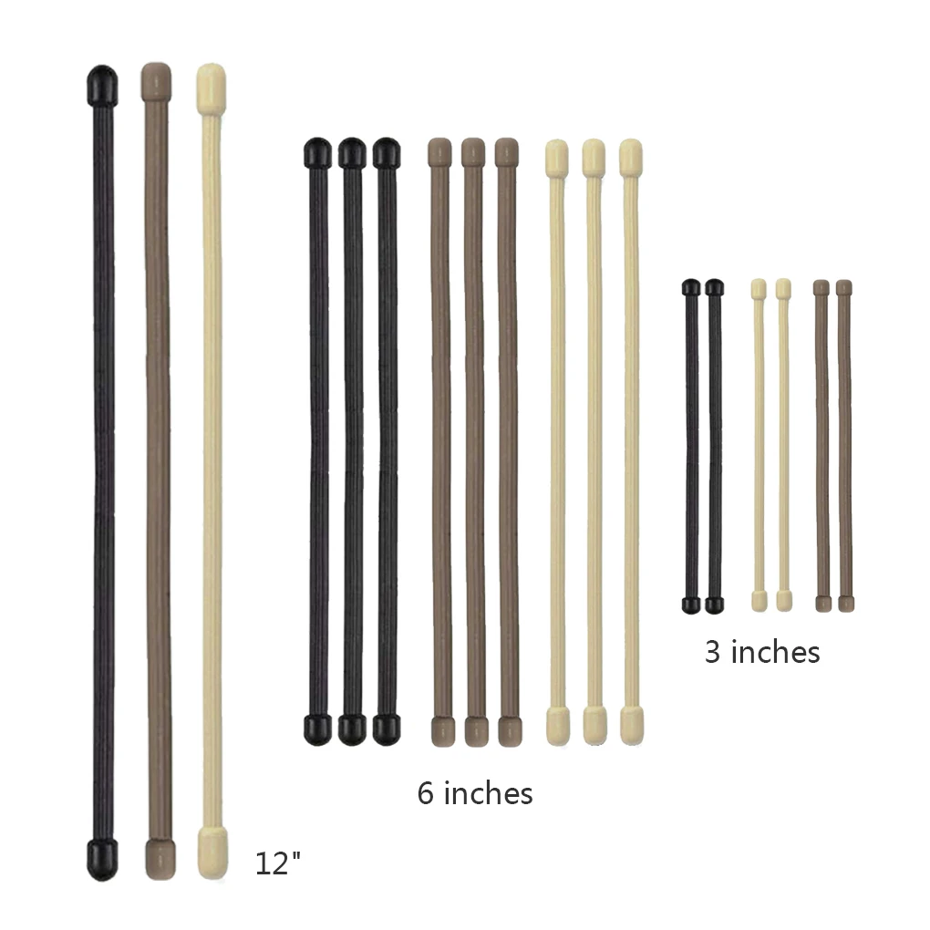 18pcs Silicone Binding Rope Solid String Outdoor Multi-function Tie Strap Reusable Organizer Cord