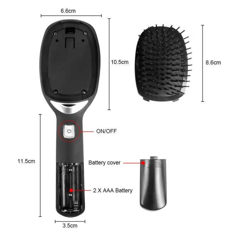 1pcs Negative Ion Comb Hair Massage Comb Portable Electric Anti-Static Comb Hair Brush Custom Styling Scalp Massage Comb Gifts 1pcs Negative Ion Comb Hair Massage Comb Portable Electric Anti-Static Comb Hair Brush Custom Styling Scalp Massage Comb Gifts