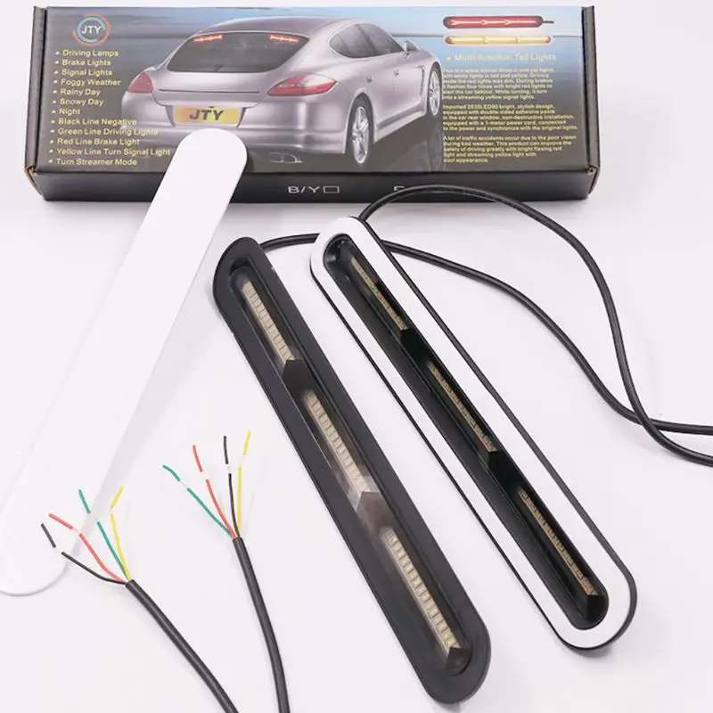 Signal Lamp NEW hot sale 2x 60LED Car Truck LED Light Bar Brake Flowing Turn Signal Stop Tail Strip high quality