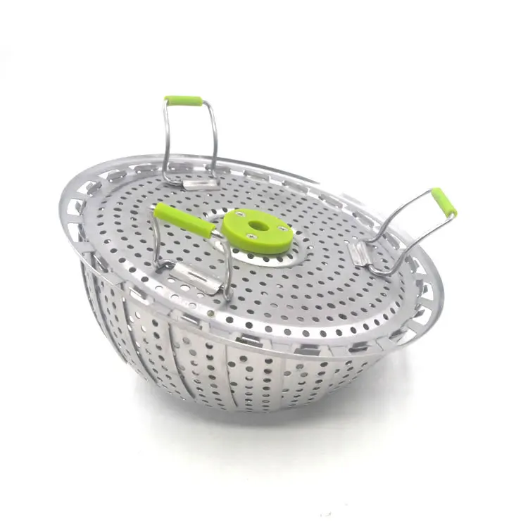 Amazon 11-Inch Extendable zheng long pan Stainless Steel Folding Steaming Rack Steamer Kitchen Supplies Currently Available Supp