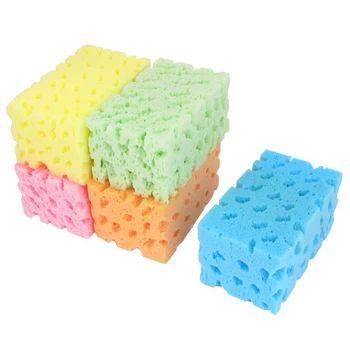 

5 Pieces Colored Sponge Cleaner Pad for Motor Vehicles