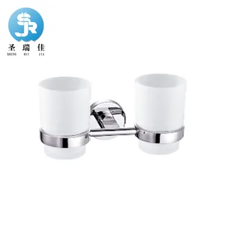 

Zinc Alloy Toothbrush Holder Holder Double Cup Bathroom Gargle Toothbrush Cup Rack