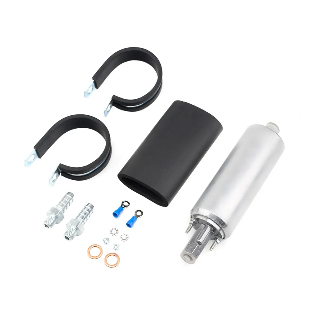 255LPH GSL392 топливный насос высокого давления Топливный насос внешний встроенный комплект фитингов автомобильный автомобильный топливный насос параллельный Универсальный