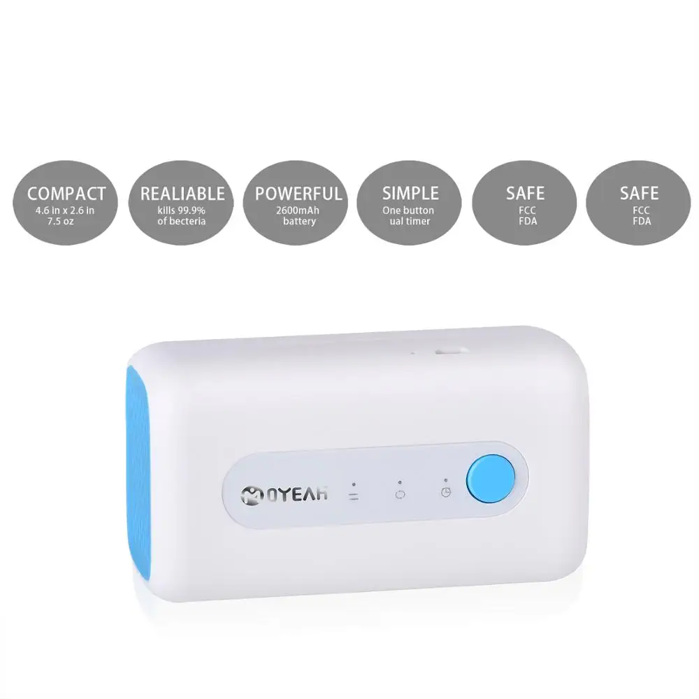 

MOYEAH CPAP Cleaner Sanitizer Sterilizer Portable Ventilation Disinfector With 2600mAH Battery For Cpap Mask Tube Cleaning