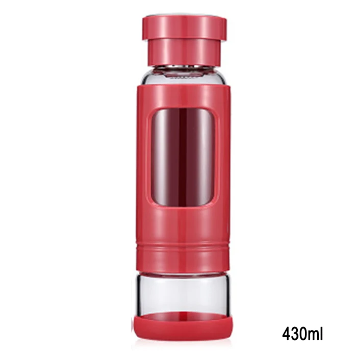 Double-layer Portable Outdoor Sports Tea Glass Heat-resistant Tea Water Separation Cup Dual-use Cup PAK55
