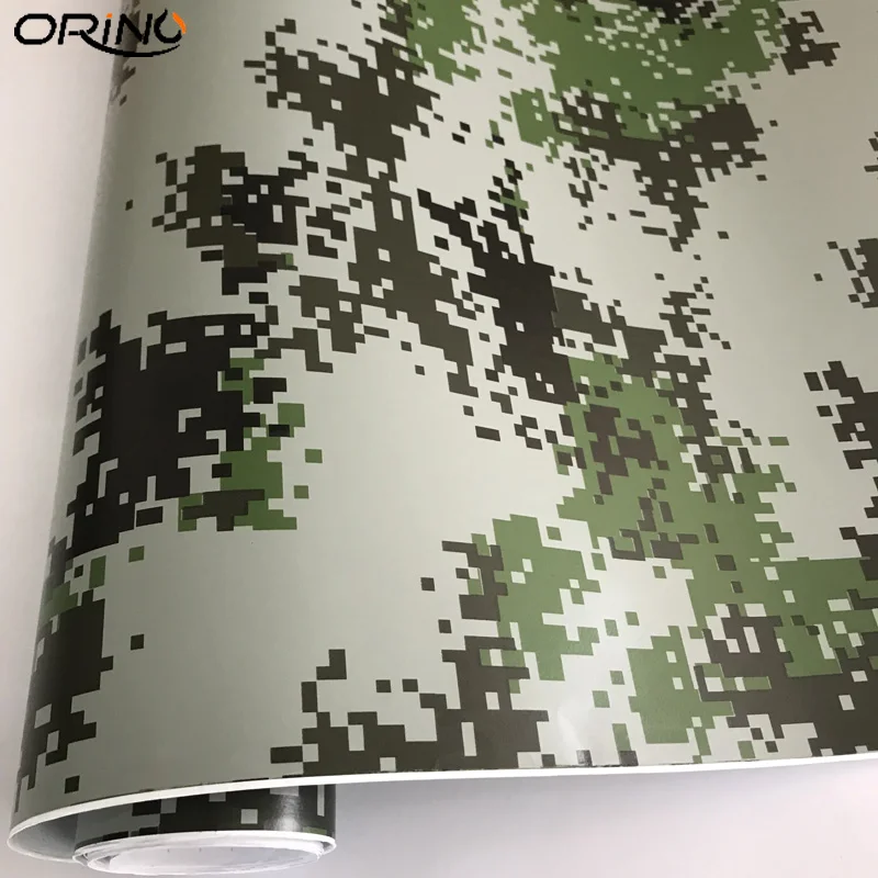 Black Green Digital Vinyl Sticker Wrap-3