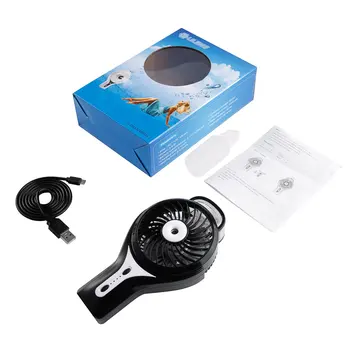

Portable Handheld Adjustable USB Rechargeable Misting Fan Two Mode Spraying Cooling Mist Humidifier USB Rechargeable Misting Fan