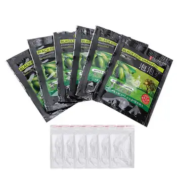 

6pcs Hair Dye Cream Gray Hair to Black Hair Dye Shampoo Hair Coloring Cream Long Lasting Color Do Not Fade