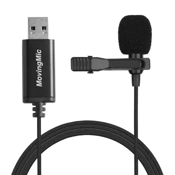 

Mini Microphone for PC Computer USB Straight Plug with 1.5m Cable Portable Clip-on Omni-Directional Stereo Mic