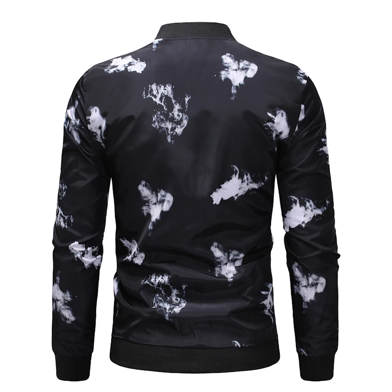 AliExpress, 18, осень, стиль, мужская повседневная куртка с цветочным принтом, мужская верхняя одежда, большой размер, бейсбольная форма, Ja001