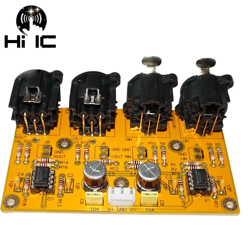 Балансный преамп сбалансированный(XLR) к небалансному(RCA)/небалансному(RCA) к балансному(XLR) RCA к конвертер XLR коммутационная плата