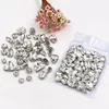 Wedding decorations mixed shape clear white glass crystal sewing rhinestones with silver base for clothing accessories ► Photo 1/5