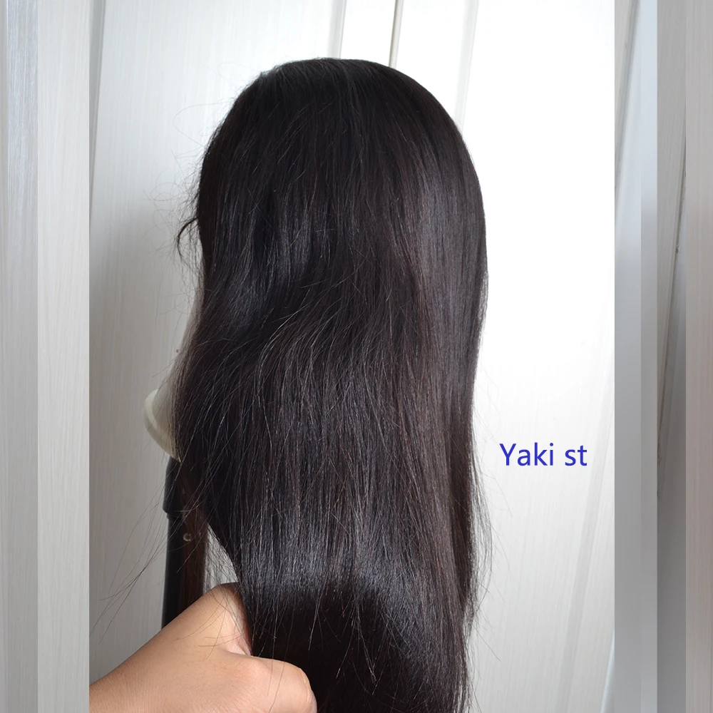 

Yeahwigs Yaki Straight 360 Lace Frontal Wig Remy 150% Density 360 Light Yaki Straight Wig