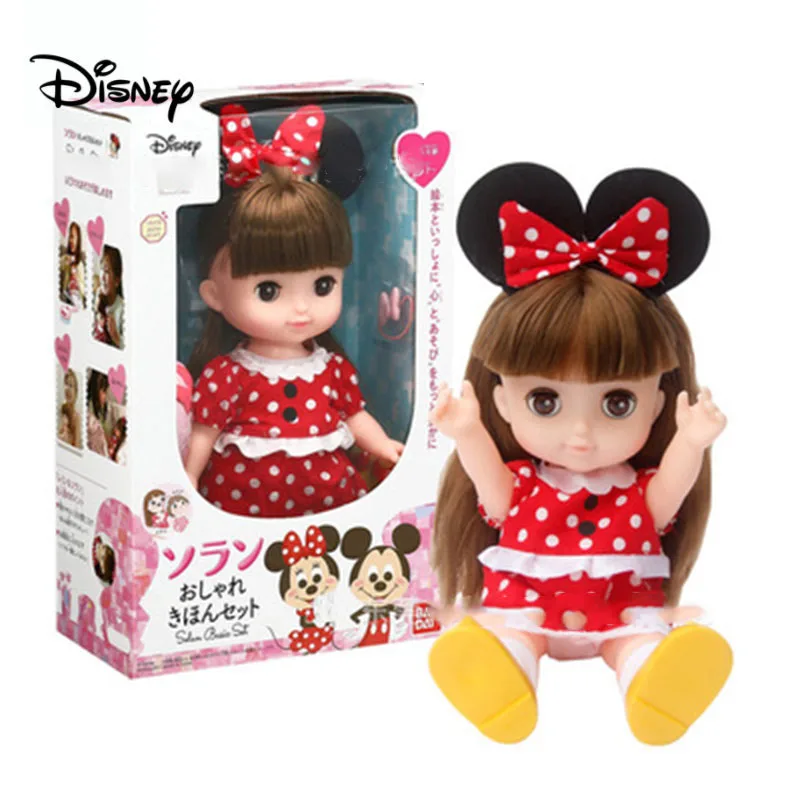 Дисней Минни Фигура Симпатичные Мини Минни Микки Русалка Ариэль Принцесса Blink Doll Мультфильм Фигурку Игрушки Для детей Рождественский Подарок