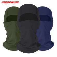 HEROBIKER мотоциклетная Балаклава маска для лица мото теплая ветрозащитная дышащая страйкбольная Пейнтбольная велосипедная Лыжная маска для лица мужской солнцезащитный шлем
