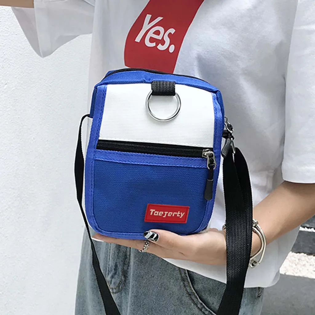 

Woman Canvas Bag Fashionable Hong Kong Style Crossbody Bags Harajuku Style Casual Shoulder Messenger Bags Bolsa Feminina #LL