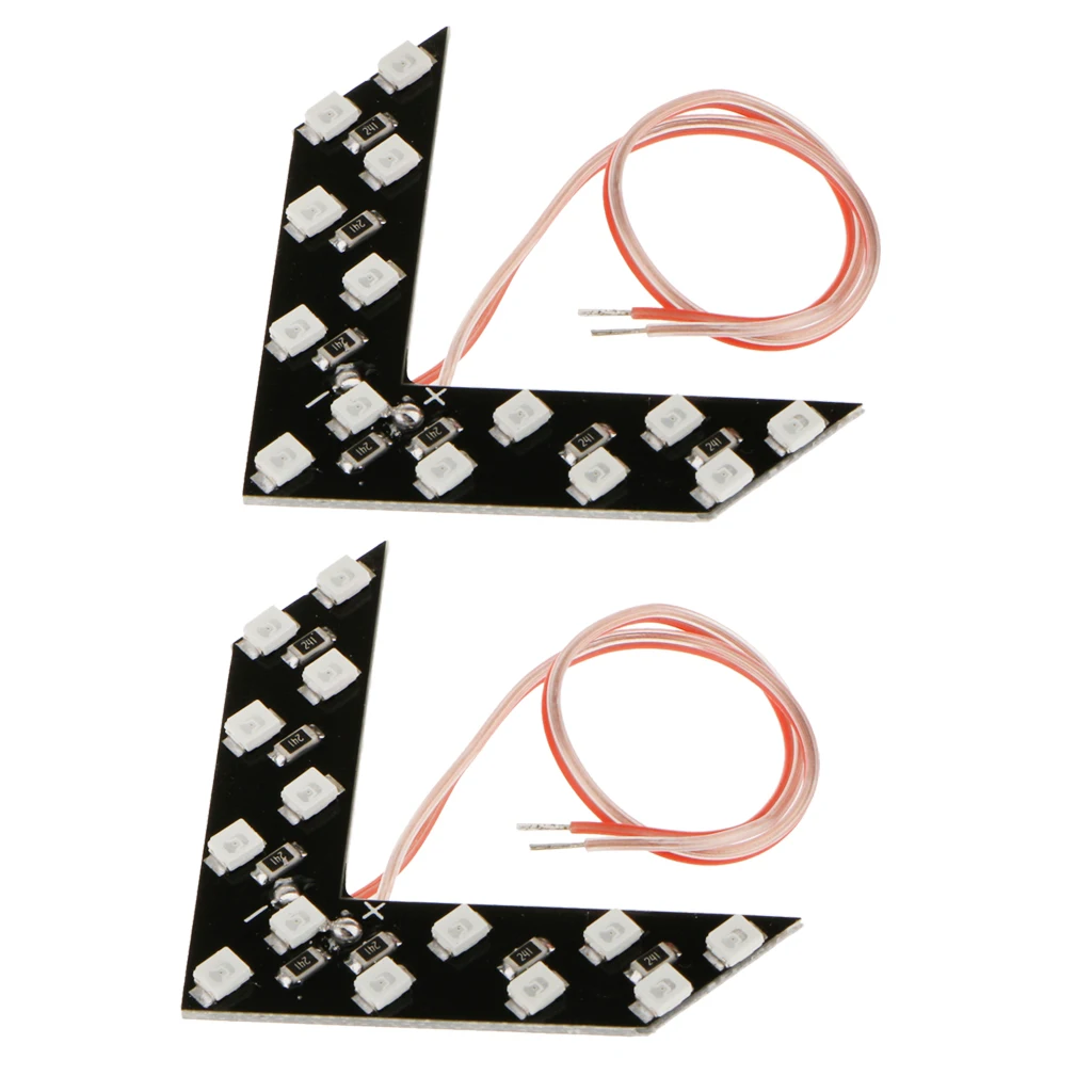 2x 14-SMD LED Arrow Turn Lights Signal Indicator for Car Side Mirror Yellow