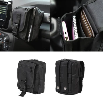 

Co-pilot Handle Grab Storage Bag Passenger Grab Bar Storage Tray for Jeep Renegade 2015-2020 Black Car Interior Accessories
