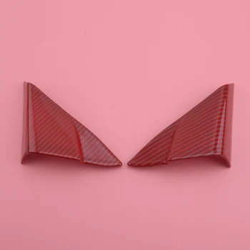 

2PCS Red Carbon Fiber ABS A-pillar Triangle Cover Trim fit for Toyota Camry SE XSE XLE L LE 2018 2019 2020