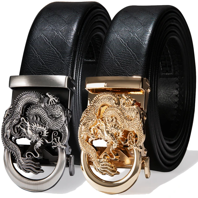 A Black Symmetrical Buckle Belt, Simple Faux Leather Chinese Dragon Belt,  Men's Belt As A Gift For Father And Husband - Temu Netherlands
