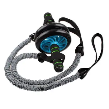 

Roller Waist Abdominal Slimming Equipment 2pcs High Elasticity Pull Rope Gym Fitness Resistance Bands Stretch Belt Rope Man