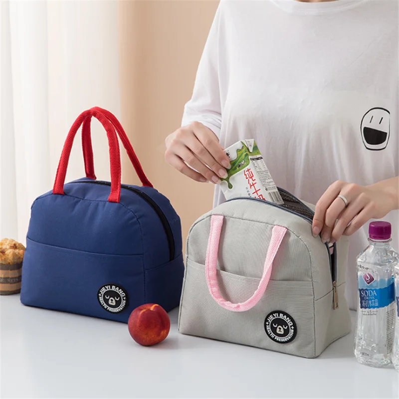 

VOGVIGO Portable Lunch Bag Thermal Insulated Lunch Box Tote for Women Kids Men Cooler Case School Food Storage Picnic Hand Bags