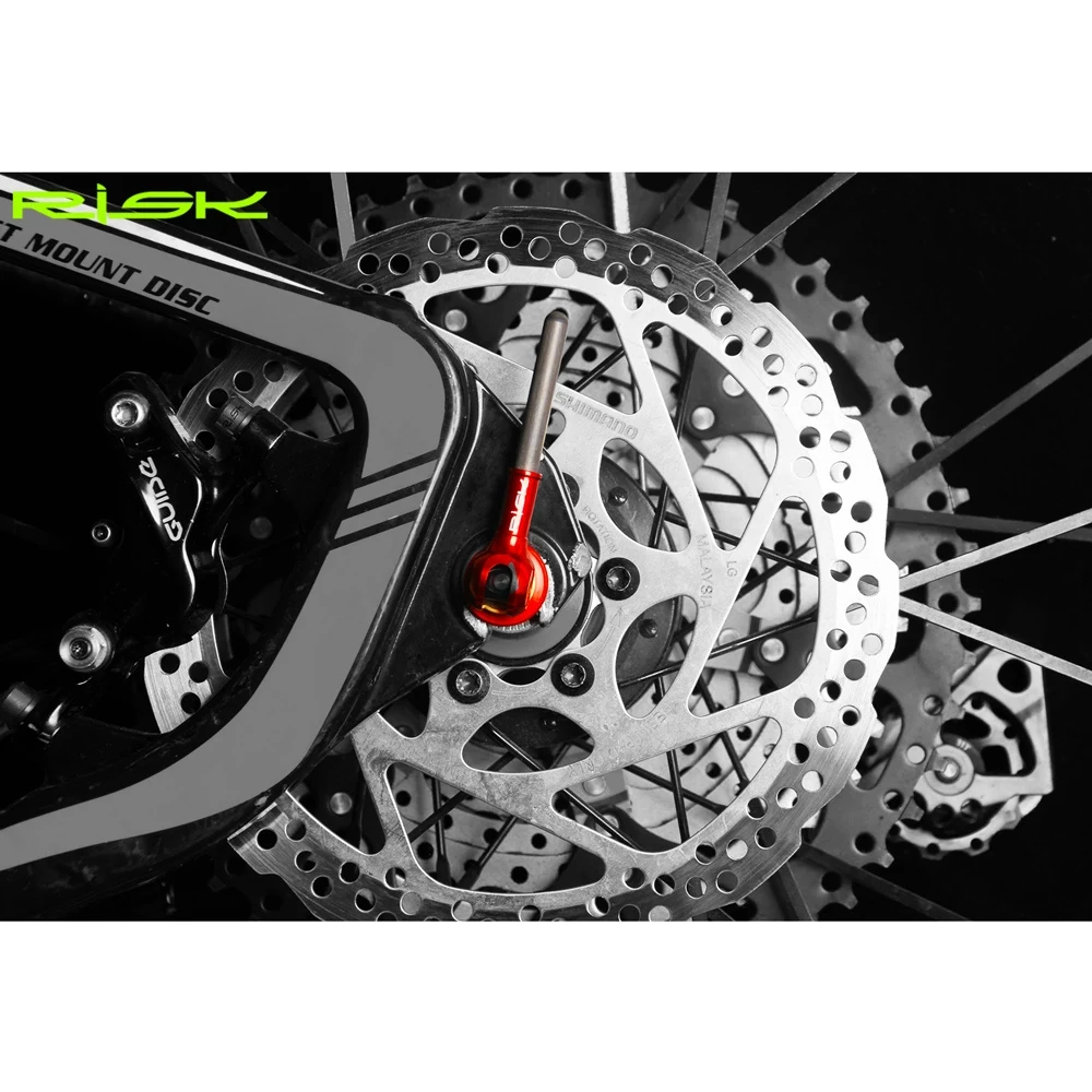 

1Pair Quick Release Skewer Lever Titanium Ti Bicycle For MTB Road Bike 100/135mm Wheel Hub Lightweight Quick Skewers